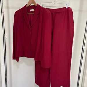 Kaliko Rich Red Pantsuit Set